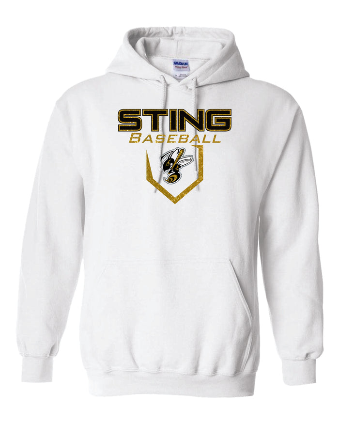 Sting Hooded Sweatshirt- New Logo- Matte and Glitter