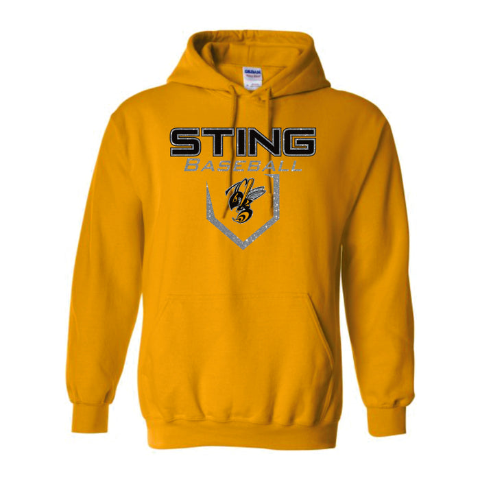 Sting Hooded Sweatshirt- New Logo- Matte and Glitter