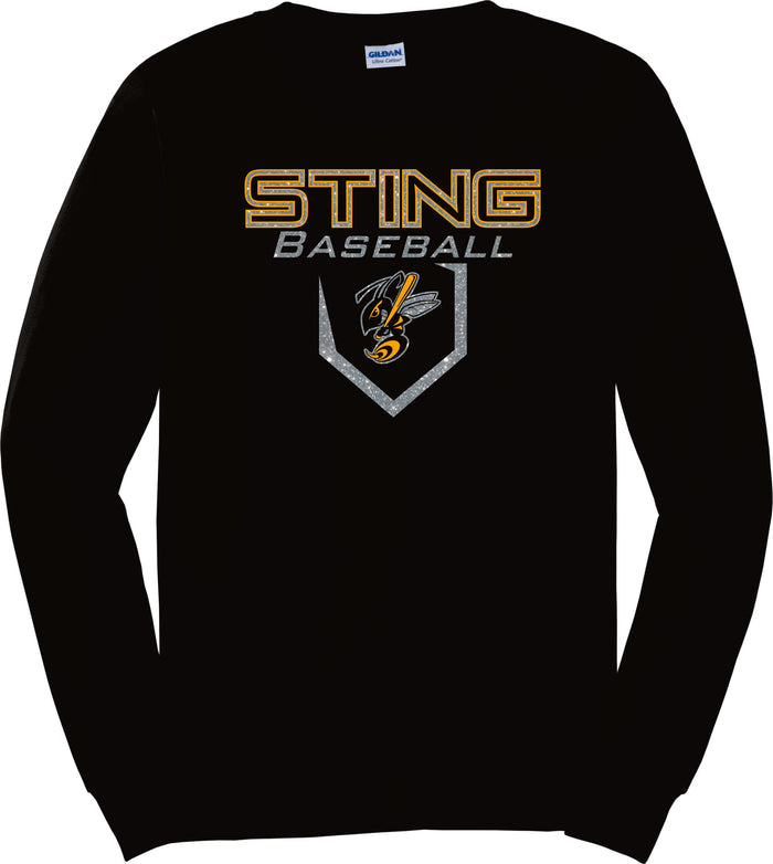 Sting Long Sleeve Tee- New Logo-Matte or Glitter
