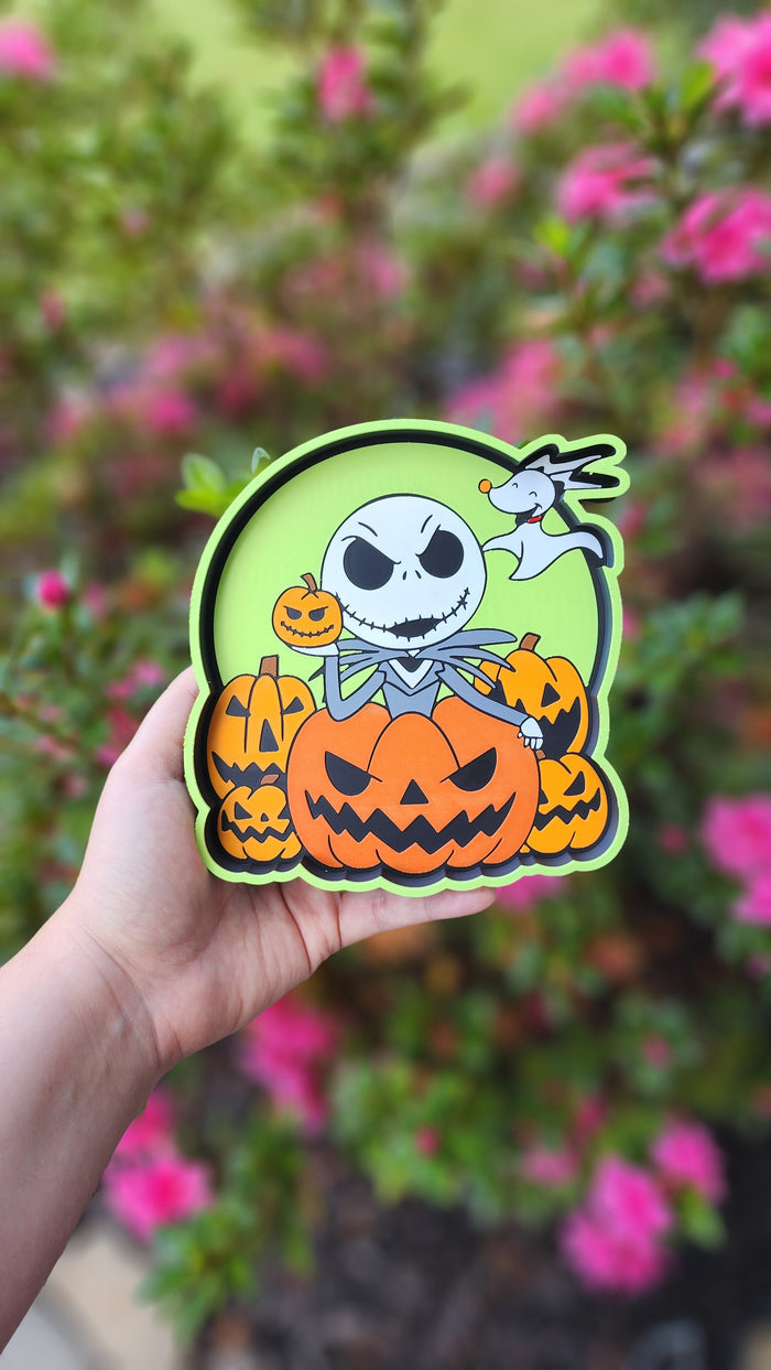 *STL /3MF FILE ONLY* Halloween Nightmare Christmas Pumpkins Trinket / Bead  Tray Digital File