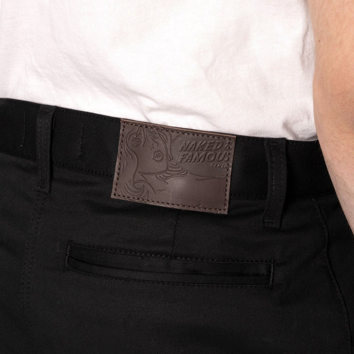 Straight Chino - Black Stretch Twill by Naked & Famous Denim