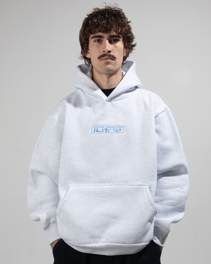 Strike Cordless Hood - White Marle / Sky