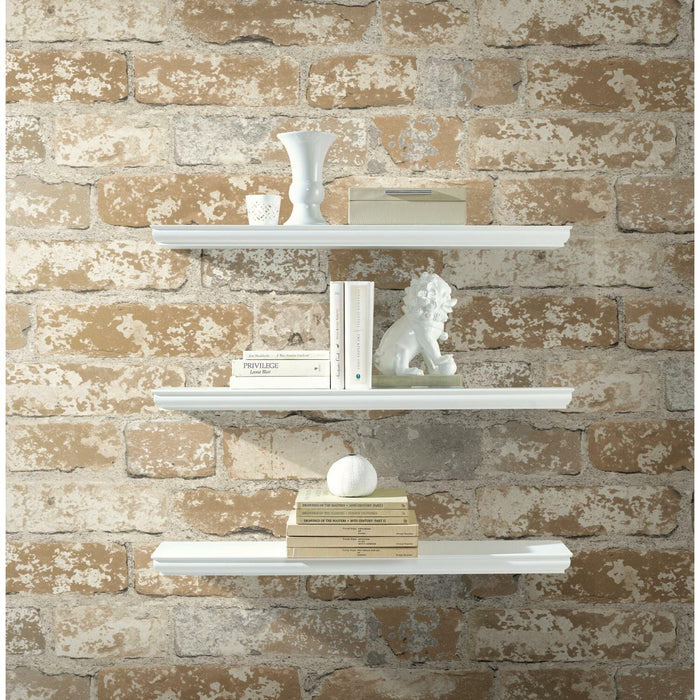 Stuccoed Brown Brick Peel And Stick Wallpaper - EonShoppee