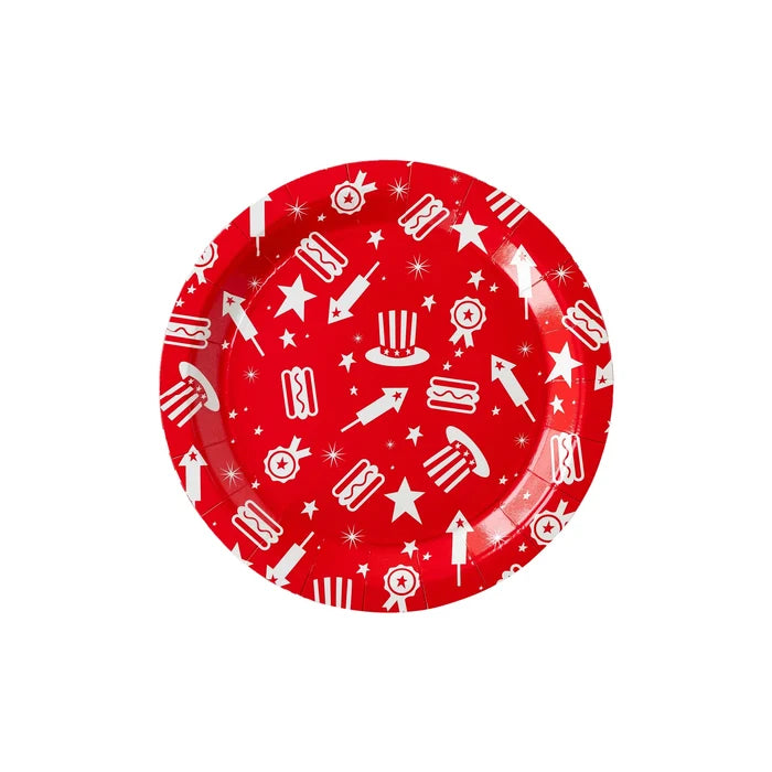 Summer Icons Paper Plates