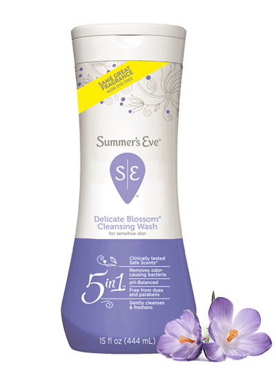SUMMER'S EVE Delicate Blossom Cleansing Wash غسول يومي للمنطقة الحساسة برائحة الأزهار الناعمة من سمرز ايف