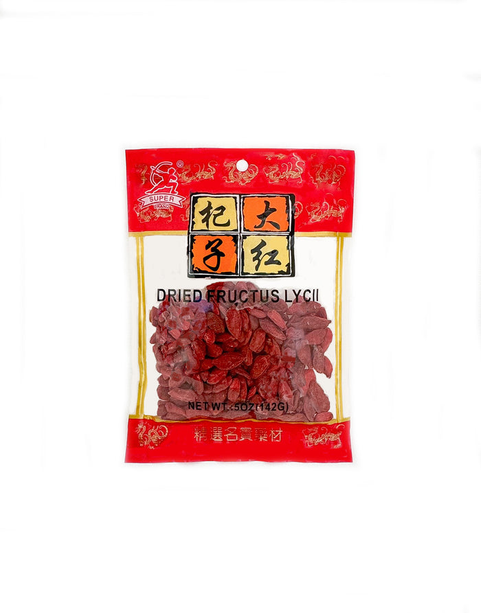 Super dried goji berries Fructus Lycii berries close up red antioxidant herbal soup tea ingredient