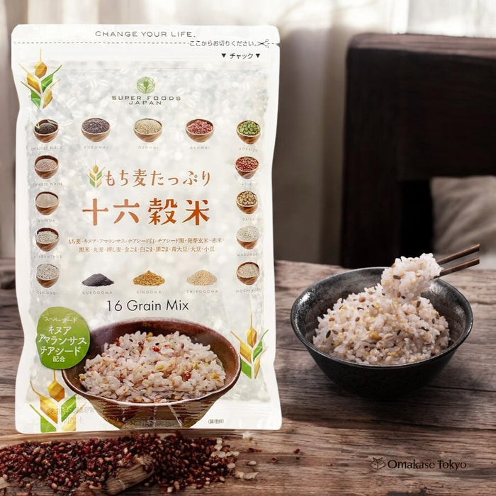 SUPER FOODS JAPAN 16 Grain Rice 15.9 oz (450g)
