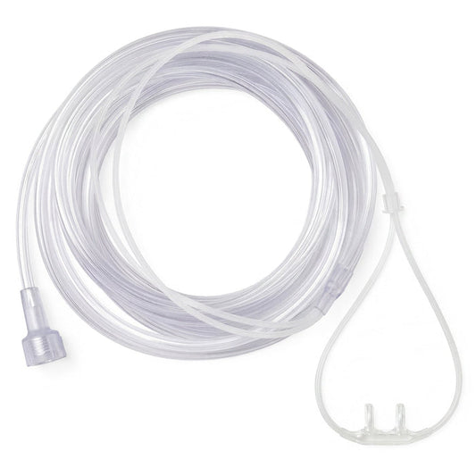 silicone cannula on a white background