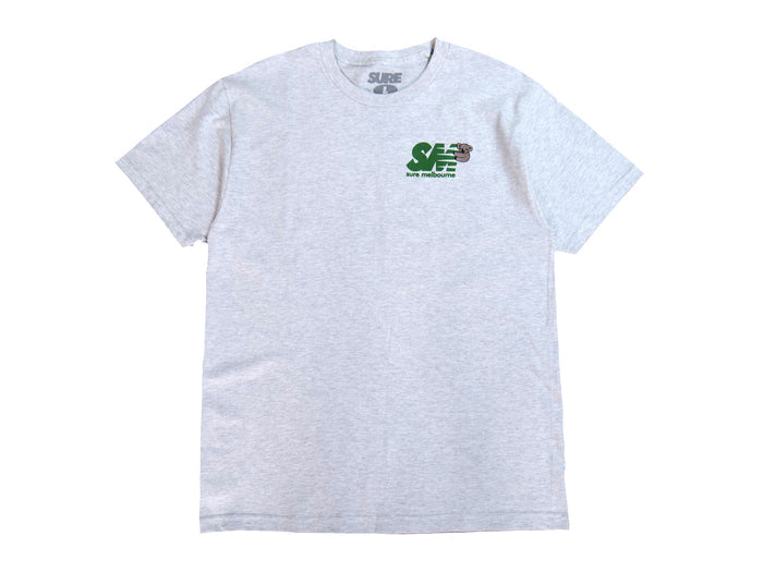 Sure - Clippy T - Ash / Forest Green