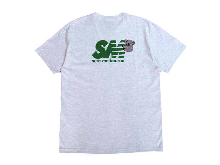 Sure - Clippy T - Ash / Forest Green