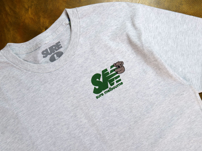 Sure - Clippy T - Ash / Forest Green