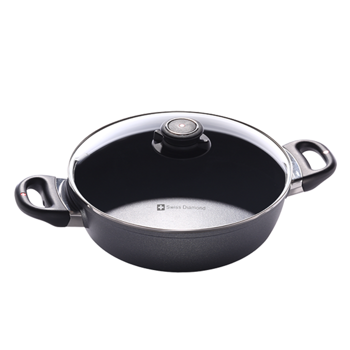 SWISS DIAMOND 3.2-QUART NONSTICK CASSEROLE