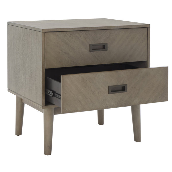 Table de chevet à 2 tiroirs de 26 po Komon