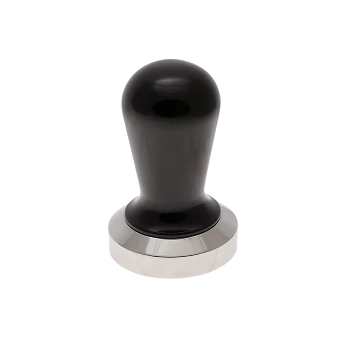 58mm Black and Silver flat tamper