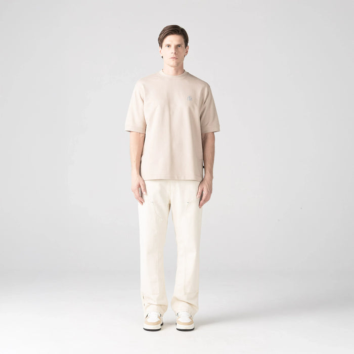 TEMPLUM T-SHIRT OVERSIZED MEN SIMPLY TAUPE
