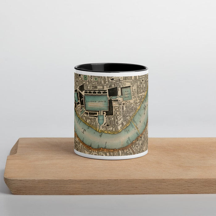 Thames & East London Mug - Unique 330ml (11oz) mug with CJ Greenwood's 1830 colour map of London