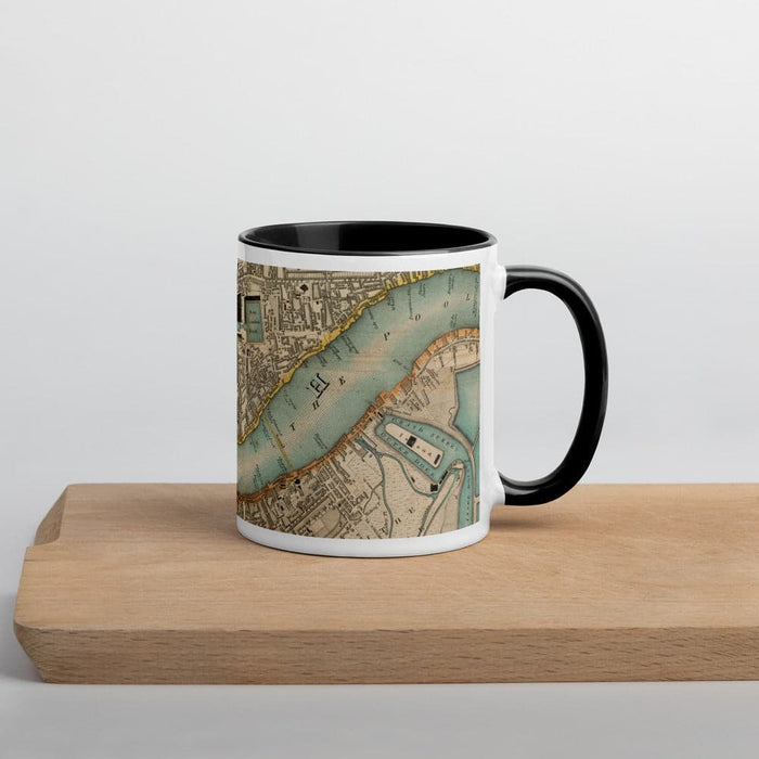 Thames & East London Mug - Unique 330ml (11oz) mug with CJ Greenwood's 1830 colour map of London