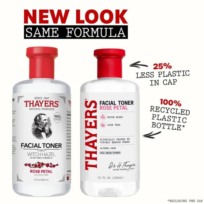 Thayers Natural Remedies Witch Hazel Alcohol تونر الوجه الأصلي بماء الورد من ثايرس