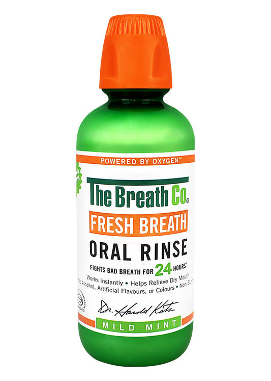 THERA BREATH Fresh Breath Oral Rinse - Mild Mint غسول الفم المنعش للتنفس بنكهة النعناع الخفيفة من بريث كو
