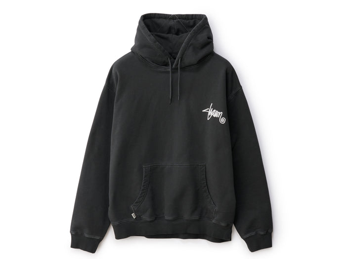 This Thing Dot Hooded Fleece - Washed Black