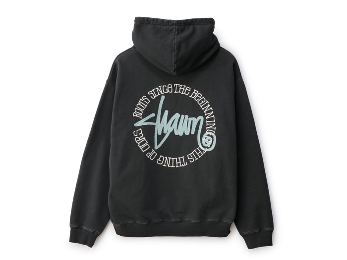 This Thing Dot Hooded Fleece - Washed Black
