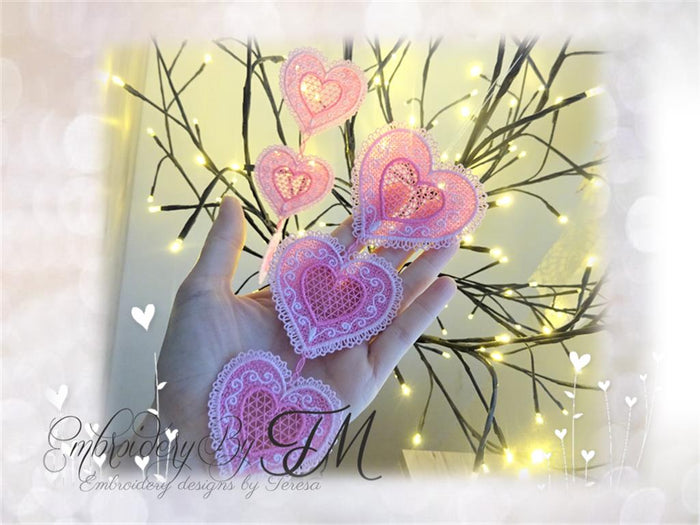 Three hearts FSL/ two sizes