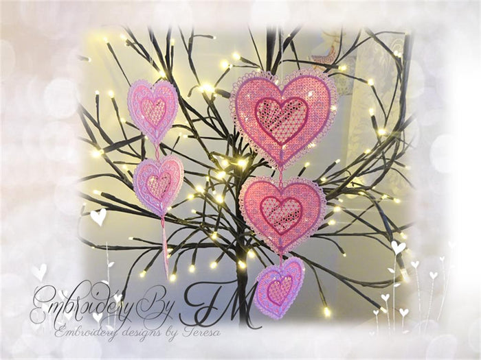 Three hearts FSL/ two sizes
