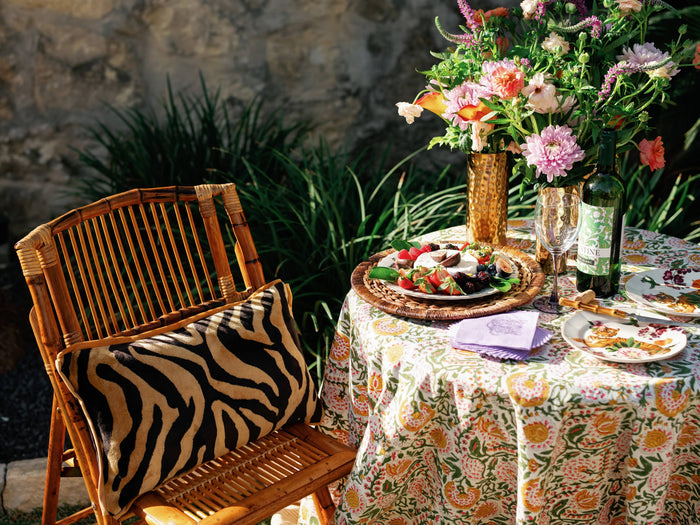 Set of Alexa Pulitzer Tiger Cocktail Napkins with bold tiger print design, perfect for parties and gatherings.
