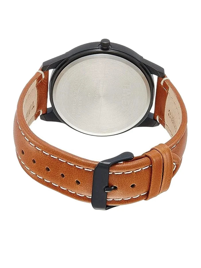 Timex Dial & Leather Strap Analogue Watch - TW000U913