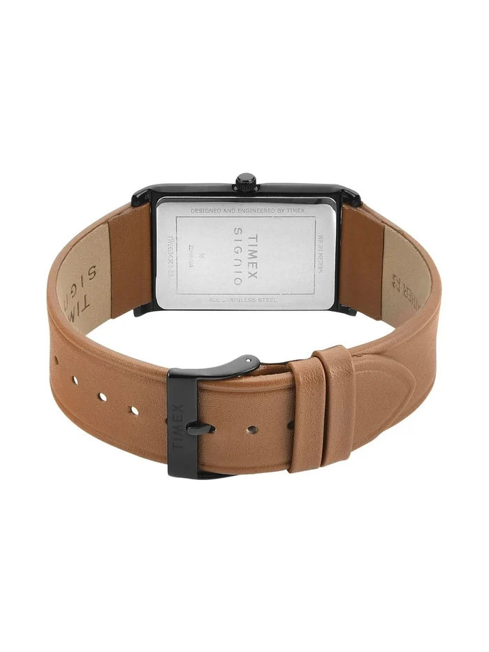 Timex Dial & Leather Strap Analogue Watch - TWEG34302