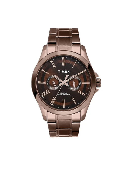 Timex Trendline Round 21mm Brown Dial Analog Watch - TW000X136