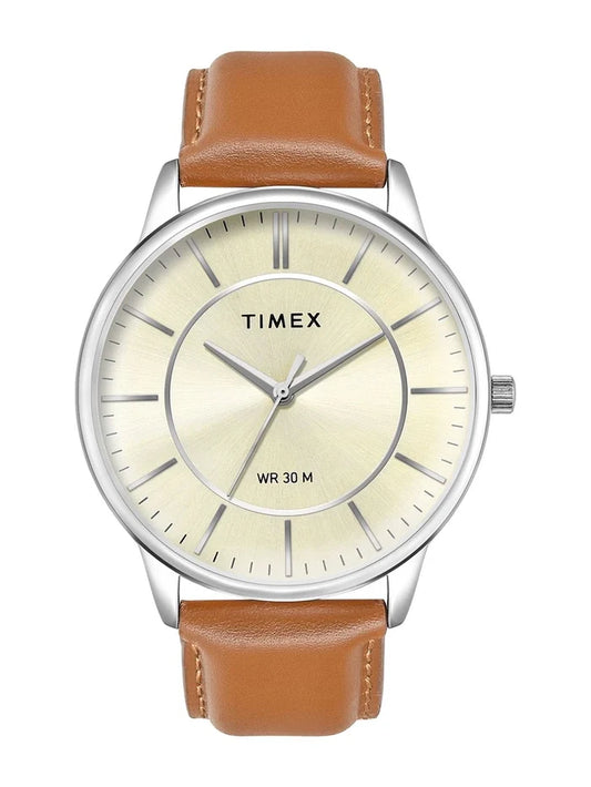 Timex Trendline Round 21mm Champagne Dial Analog Watch - TWTG12100