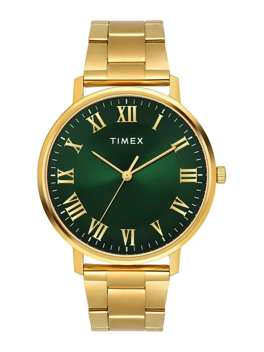 Timex Trendline Round 21mm Green Dial Analog Watch - TW0TG8024