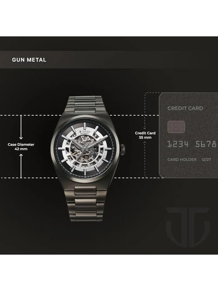Titan Round Analog Watch - 90221QM02