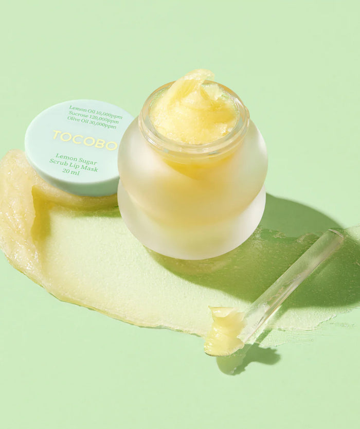 TOCOBO Lemon sugar scrub lip mask مقشر الشفاه بالسكر والليمون من توكوبو