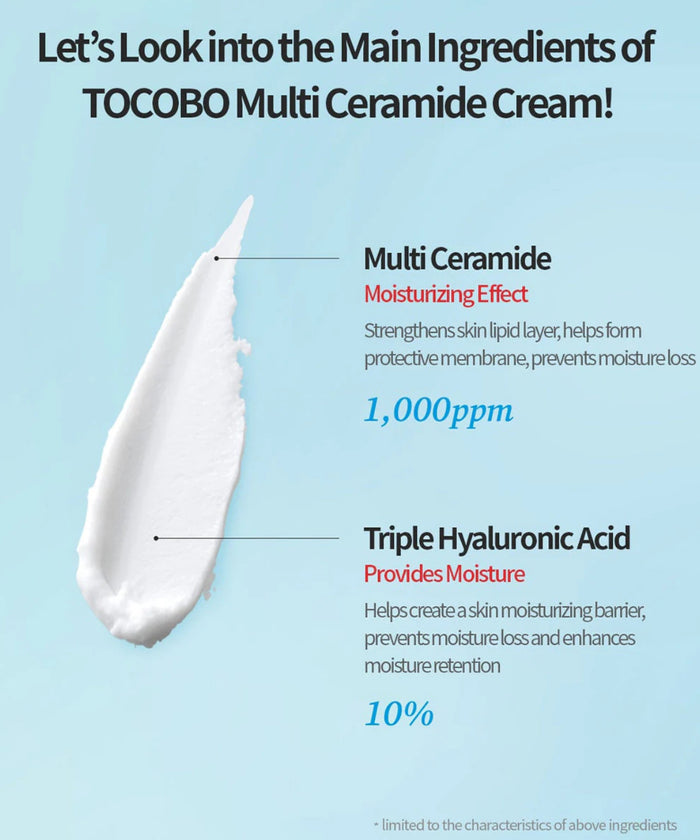 TOCOBO Multi Ceramide Cream كريم السيراميد للبشرة من توكوبو