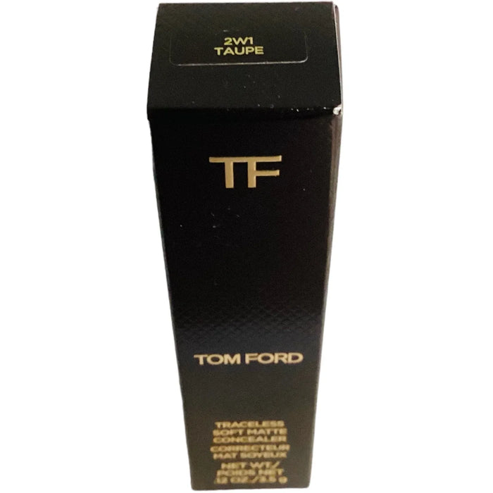 Black box of traceless soft matte concealer shade 2W1 Taupe with gold lettering