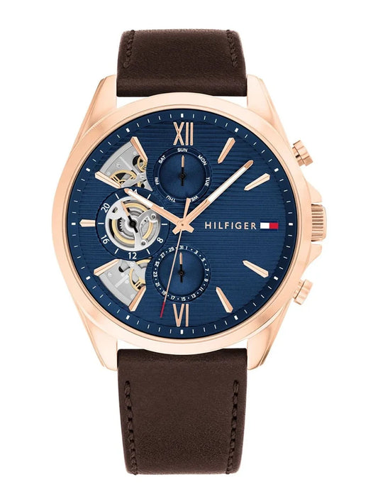 Tommy Hilfiger Dial & Leather Strap Chronograph Analogue Watch - TH1710645
