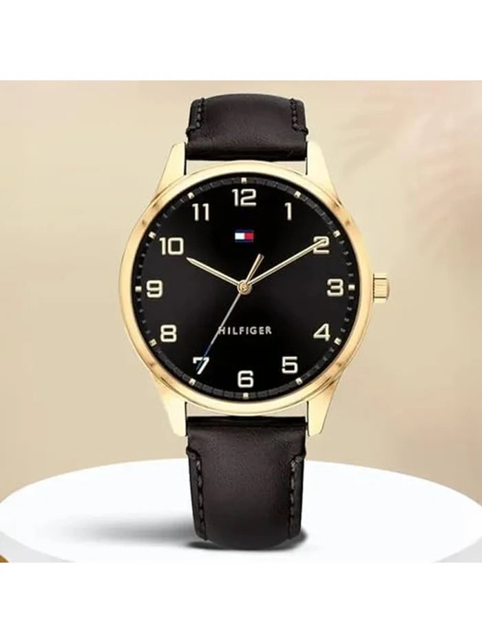 Tommy Hilfiger  Round Black Dial Analog Watch - NCTH1791660W