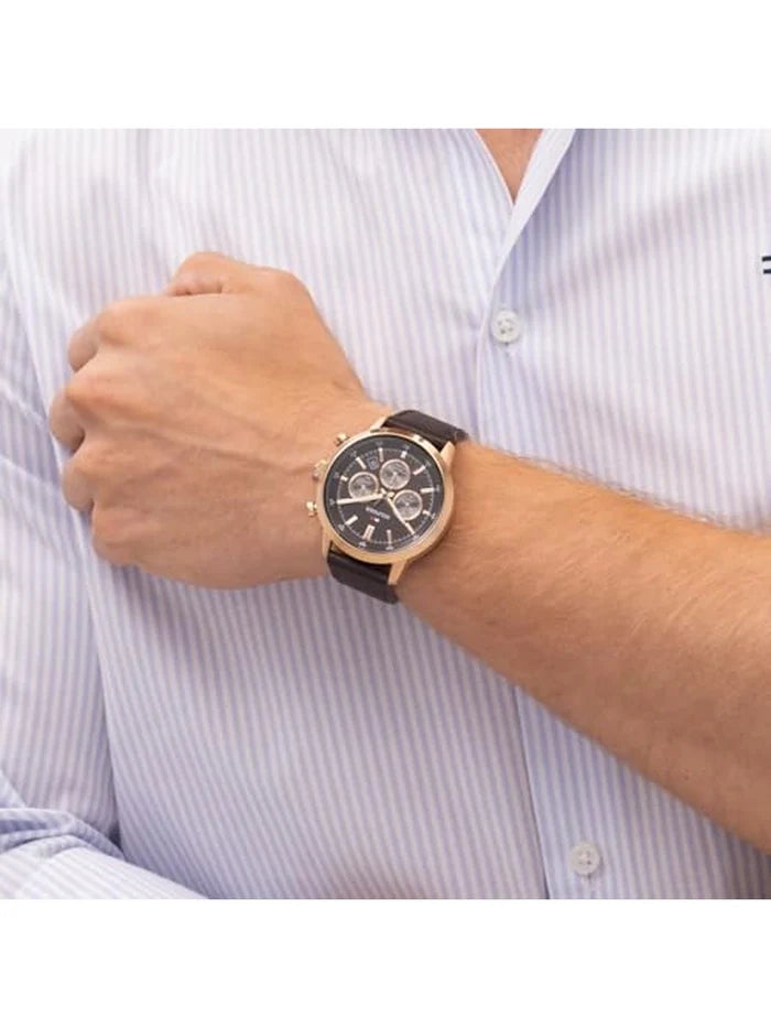 Tommy Hilfiger  Round Brown Dial Analog Watch - TH1710752
