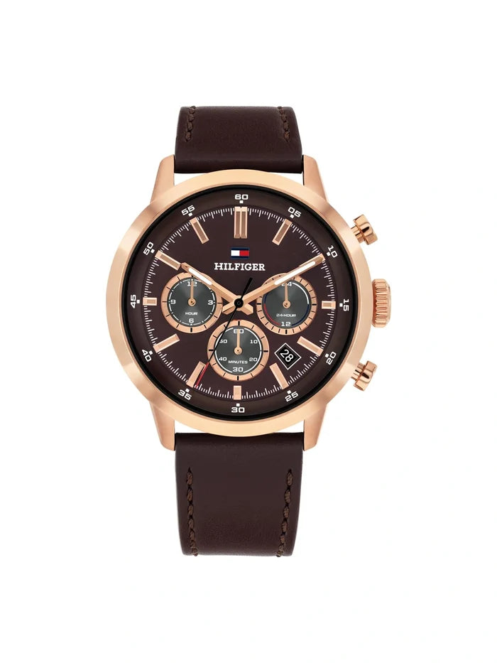 Tommy Hilfiger  Round Brown Dial Analog Watch - TH1710752
