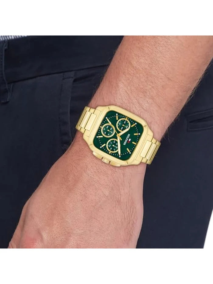 Tommy Hilfiger  Round Green Dial Analog Watch - TH1792223
