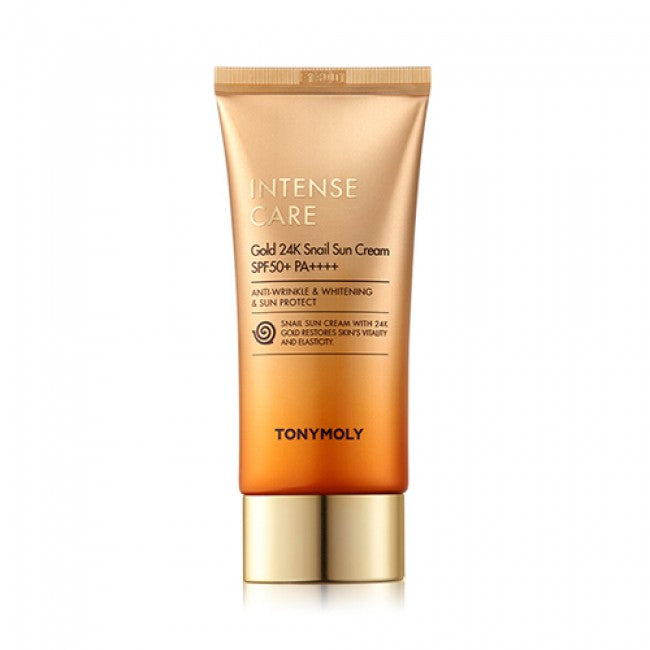 TONYMOLY Intense Care Gold 24k Snail Sun Cream واقي شمس