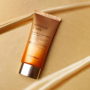 TONYMOLY Intense Care Gold 24k Snail Sun Cream واقي شمس
