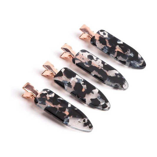 Tortoise Creaseless Hair Clips 4pc