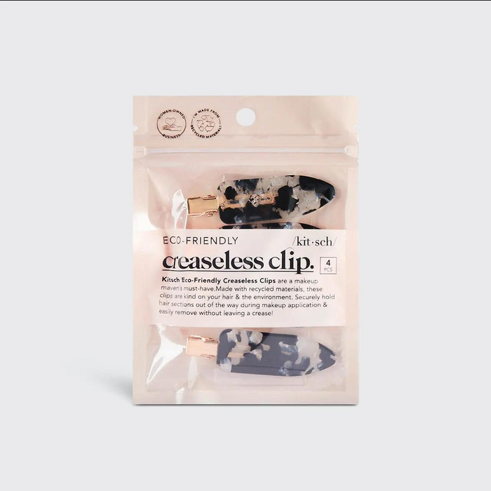 Tortoise Creaseless Hair Clips 4pc