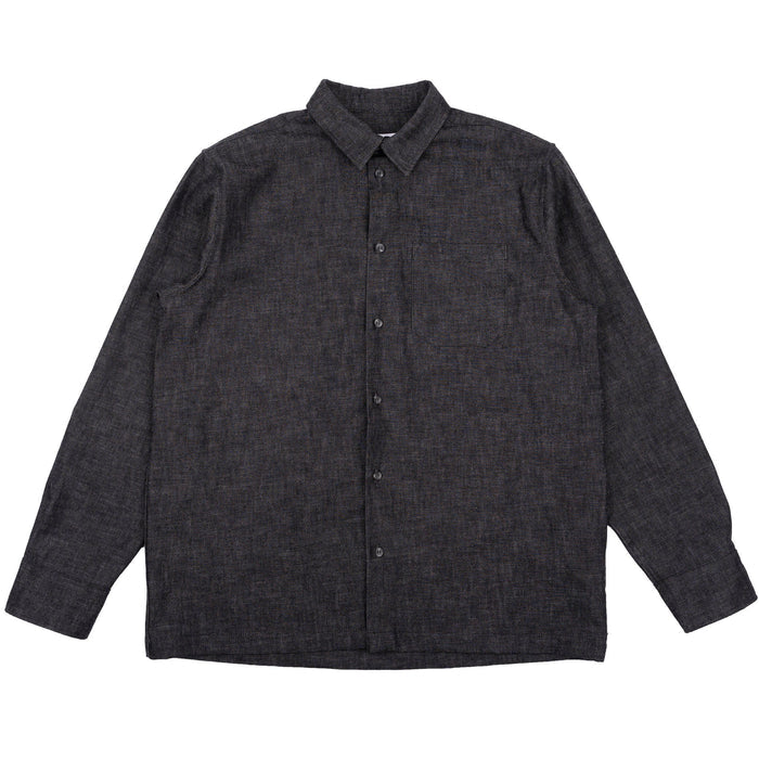 True Shirt - Black Lightweight Denim - Black by Naked & Famous Denim