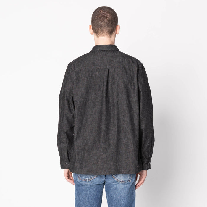 True Shirt - Black Lightweight Denim - Black by Naked & Famous Denim