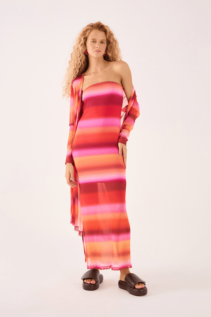 Tulle Dress Sunset Print_1