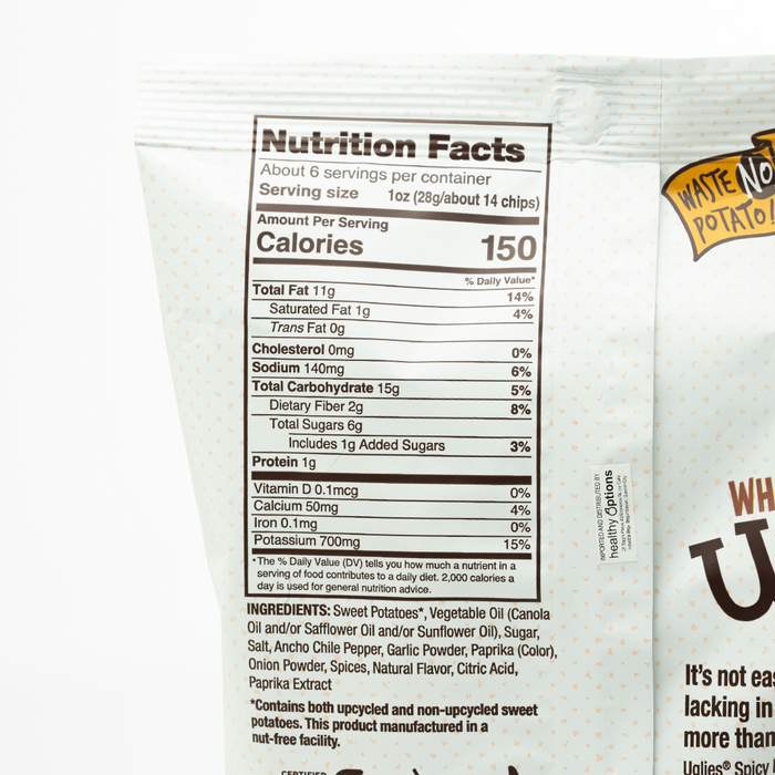 Uglies Sweet Barbecue Sweet Potato Chips 156g